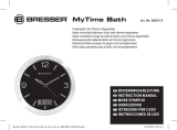 Bresser MyTime bath RC clock black Manuale del proprietario