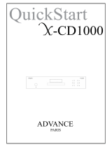 ADVANCE X-Cd 1000 Guida Rapida