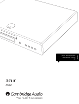Cambridge Audio AZUR 651C Manuale utente