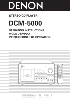 Denon DCM-5000 Manuale utente