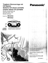 Panasonic RX-D15 Manuale del proprietario