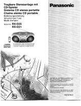 Panasonic RX-D25EG Manuale del proprietario