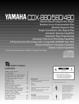 Yamaha CDX-480 Manuale utente