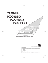Yamaha KX 580 Manuale utente
