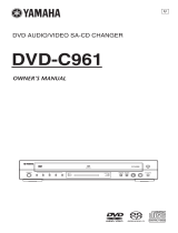 Yamaha DVD-C961 Manuale utente