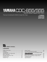 Yamaha CDC-555 Manuale utente