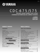 Yamaha CDC-575 Manuale del proprietario