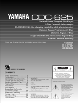 Yamaha CDC-625 Manuale utente