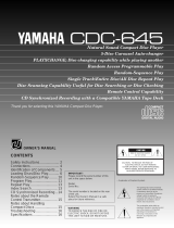 Yamaha CDC-645 Manuale del proprietario