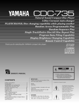 Yamaha CDC-735 Manuale del proprietario