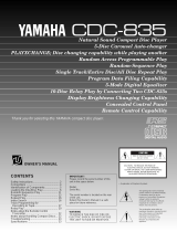 Yamaha CDC-835 Manuale del proprietario