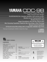 Yamaha CDC-98 Manuale utente