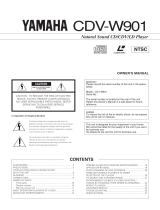 Yamaha CDV-W901 Manuale del proprietario