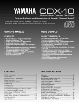 Yamaha CDX10 Manuale utente