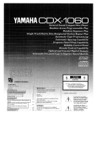 Yamaha CDX1060 Manuale del proprietario