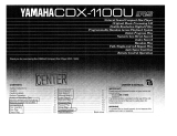 Yamaha CDX1100U Manuale del proprietario
