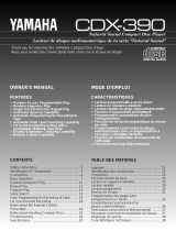 Yamaha CDX390 Manuale utente