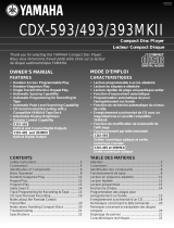 Yamaha CDX-393MKII Manuale del proprietario
