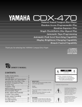 Yamaha YHT-470 Manuale utente
