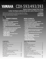 Yamaha CDX-493 Manuale del proprietario