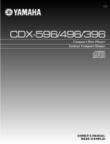 Yamaha CD Player CDX-396 Manuale utente
