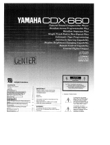 Yamaha CDX-660 Manuale del proprietario