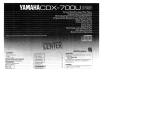 Yamaha CDX-700U Manuale del proprietario