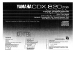 Yamaha CDX-820 Manuale del proprietario