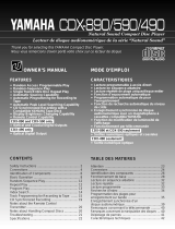 Yamaha CDX-890, CDX-590, CDX-490 Manuale utente