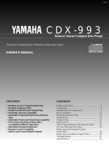 Yamaha CDX-993 Manuale utente
