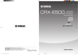 Yamaha CRX-E500 Manuale utente