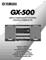 Yamaha GX-500RDS Manuale del proprietario