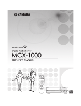 Yamaha MCX-1000 Manuale del proprietario