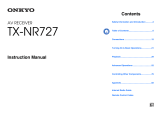 ONKYO TX-NR727 Manuale utente