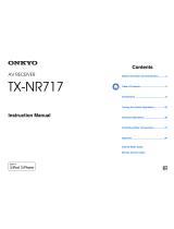 ONKYO TX-NR 717 Manuale utente