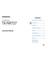 ONKYO TX-NR727 Manuale del proprietario