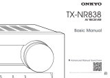 ONKYO TX-NR838 Manuale del proprietario