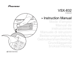 Pioneer VSX-832 Manuale del proprietario