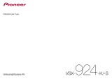 Pioneer VSX-924 Manuale utente