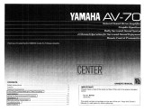 Yamaha AV-70 Manuale del proprietario