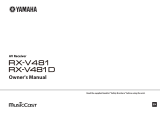 Yamaha RX-V481 Manuale utente
