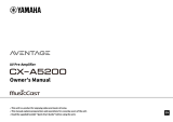 Yamaha CX-A5200 Manuale utente