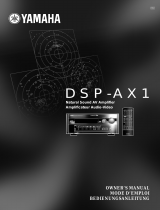 Yamaha DSP-AX1 Manuale utente