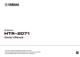 Yamaha HTR-2071 Manuale del proprietario