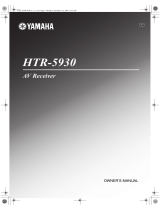 Yamaha HTR-5930 Manuale del proprietario
