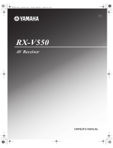 Yamaha RX-V550 Manuale del proprietario