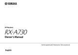 Yamaha RX-A730 Manuale del proprietario