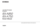 Yamaha RX-A750 Manuale del proprietario