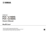 Yamaha RX-V485 Manuale del proprietario