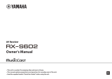 Yamaha RX-S 602 Manuale del proprietario